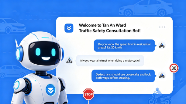 Chatbot AI tư vấn, giải đáp quy định luật giao thông, thủ tục, xử phạt & tuyên truyền an toàn giao thông miễn phí 24/7 tại phường Tân An, quận Liên Chiểu, TP. Đà Nẵng. Hỗ trợ người dân mọi lúc mọi nơi!