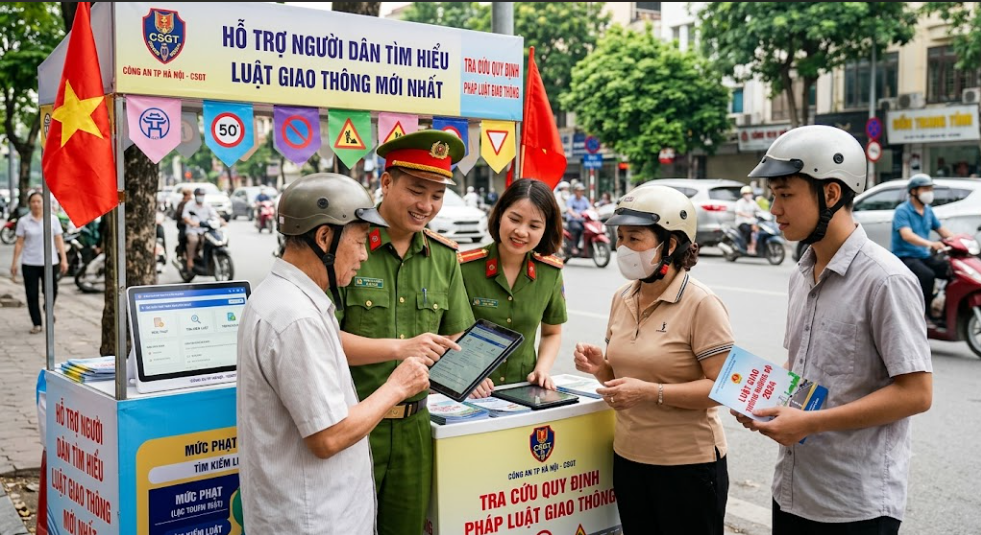 AI hỗ trợ tra cứu quy định pháp luật giao thông mới nhất 2026. Tìm nhanh điều luật, giải thích rõ ràng, chính xác, giúp người dân tuân thủ đúng luật và tham gia giao thông an toàn!