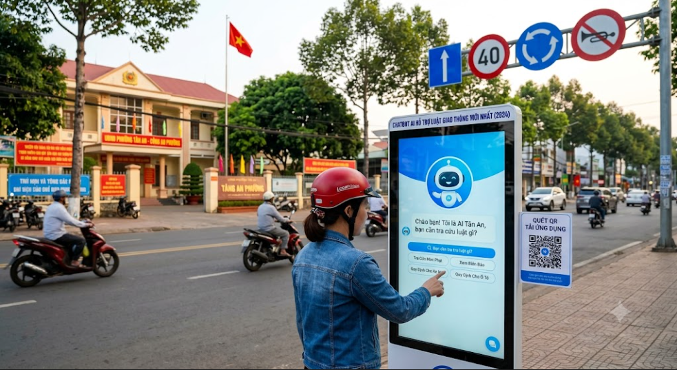 Chatbot AI giải đáp luật giao thông mới nhất 2026 mọi lúc mọi nơi. Hỏi tự do, trả lời chính xác, dễ hiểu, giúp người dân nắm rõ quy định và tham gia giao thông đúng luật!