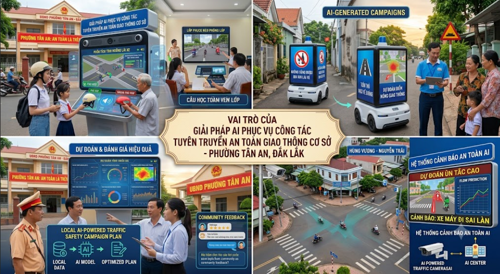 Giải pháp AI giúp đổi mới công tác tuyên truyền an toàn giao thông tại phường/xã: phổ biến luật rộng khắp, giải đáp 24/7, nâng cao ý thức, giảm vi phạm hiệu quả bền vững!