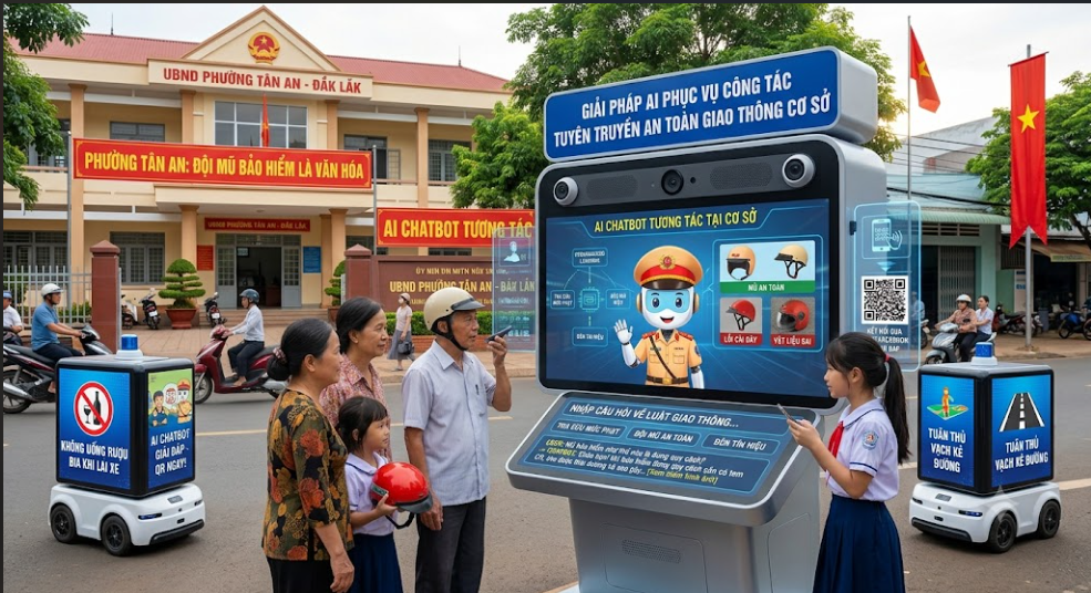 Chatbot AI trong giải pháp tuyên truyền cơ sở: giải đáp luật, hướng dẫn thủ tục, trả lời 24/7, hỗ trợ cán bộ và người dân tại phường/xã nhanh chóng, chính xác!