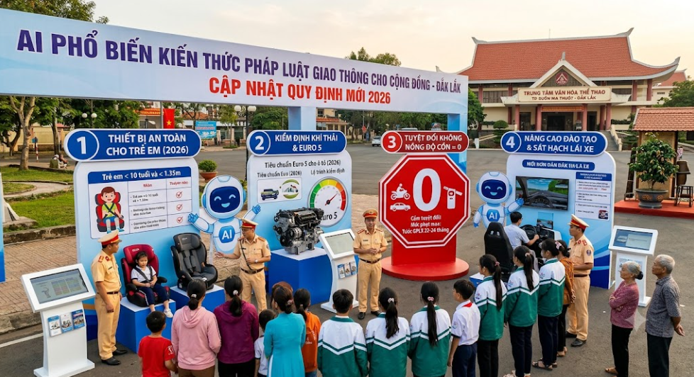 AI tự động cập nhật quy định giao thông mới nhất cho cộng đồng. Thông báo rõ thay đổi, giải thích dễ hiểu, giúp mọi người nắm bắt và áp dụng đúng quy định hiện hành!