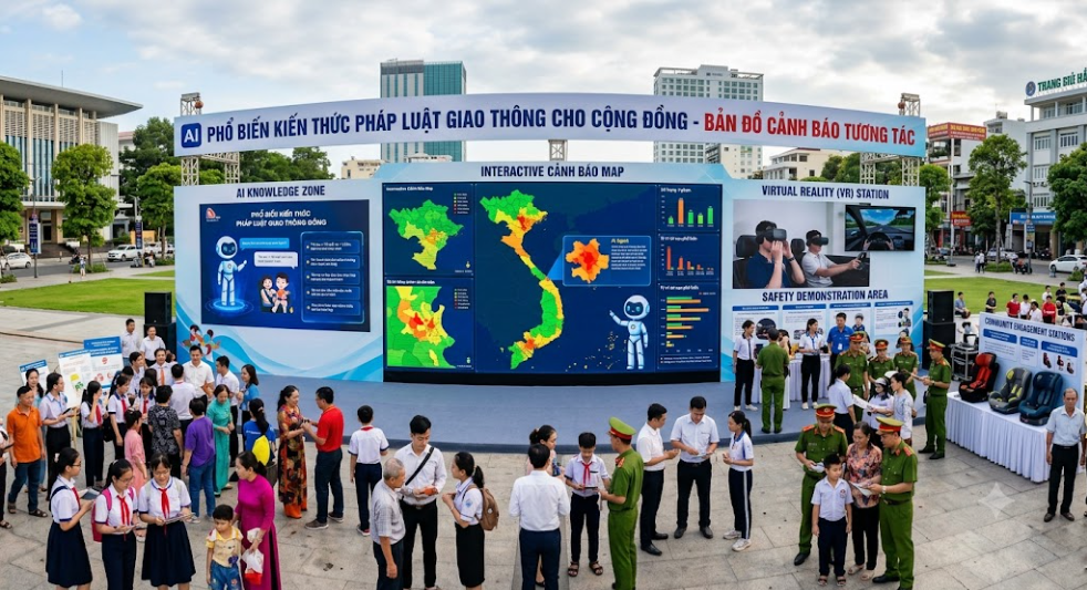 AI phổ biến kiến thức luật giao thông kết hợp bản đồ cảnh báo trực quan. Xem quy định kèm vị trí thực tế, điểm nguy hiểm, giúp cộng đồng hiểu và tuân thủ luật sát thực tế nhất!