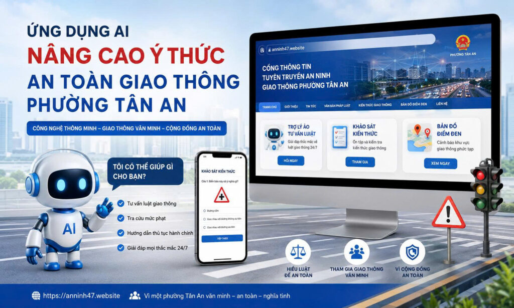 Ứng dụng AI nâng cao ý thức an toàn giao thông phường Tân An